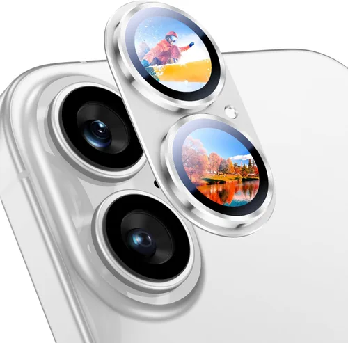 Miniatura 34 de Uyiton Compatible con iPhone 17 Pro Protector de Lente de Cámara - [No Fácil de Romper][Fuerte Adsorción][Compatible con Fundas] Cubierta de Titanio