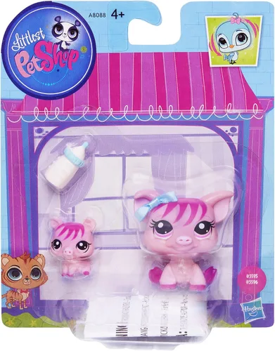 Miniatura 2 de Figuras de cerdo y bebé cerdo Littlest Pet Shop