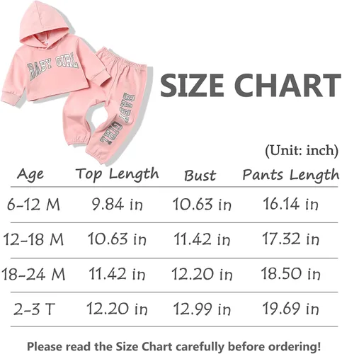 Miniatura 3 de Menglang Conjunto de sudadera corta con capucha y pantalones para niña pequeña para otoño e invierno