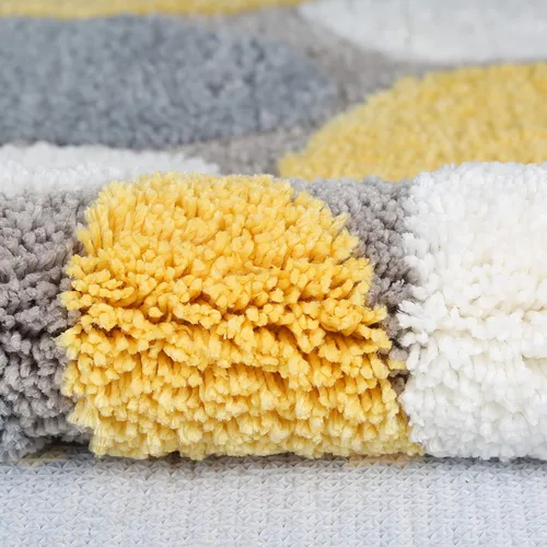 Miniatura 6 de Ankah Alfombra de baño bonita alfombra antideslizante para baño, absorbente, extrasuave, diseño adorable, 18 x 26 pulgadas, guijarros