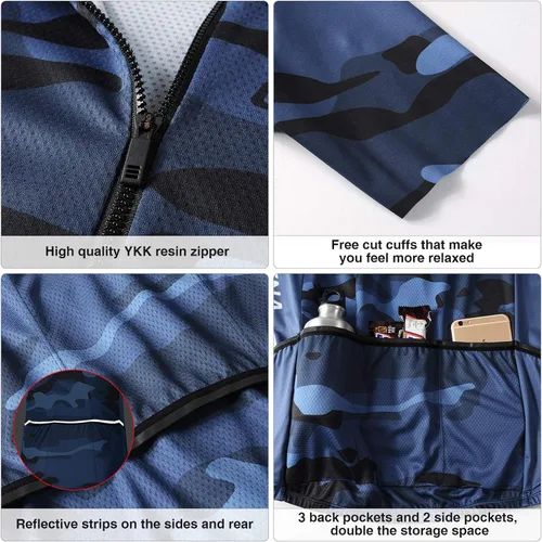 Miniatura 4 de CATENA Maillot de ciclismo para hombre, transpirable, manga corta, ropa de bicicleta, secado rápido