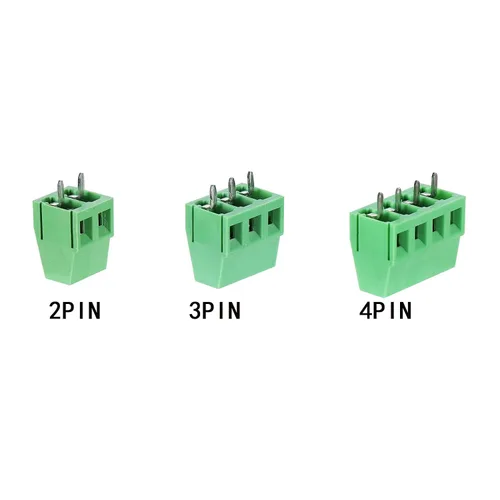 Miniatura 3 de 50 conectores de bloque de terminales de tornillo de montaje en PCB de paso de 0.200 in 0.2", terminales 2P 3P 4P 300V 10A para cable 22-14AWG