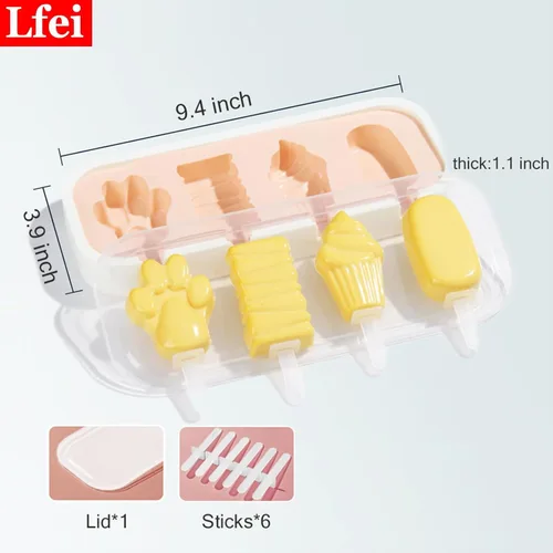 Miniatura 6 de Moldes para paletas pequeñas, moldes para paletas pequeñas para niños y bebés, moldes de silicona para paletas de helados, sin BPA, reutilizables