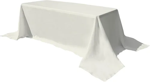 Miniatura 58 de GEFEII Servilletas de tela de poliéster sólido de 18 x 18 pulgadas para cocina, mantel rectangular cuadrado redondo para bodas, fiestas