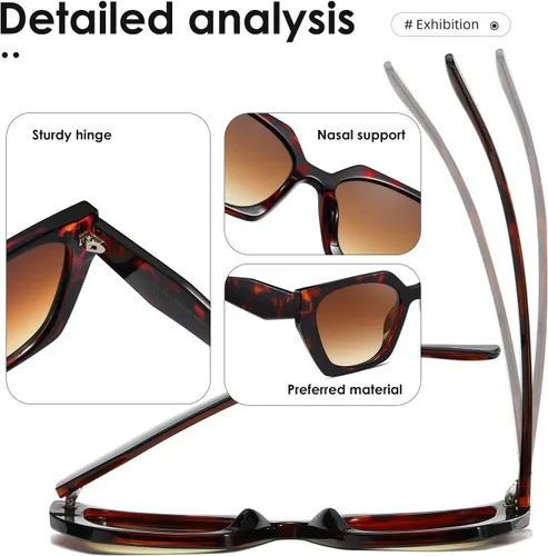 Miniatura 5 de kimorn Gafas de sol para mujeres y hombres de moda retro gafas de sol de moda K1354