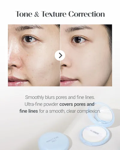 Miniatura 4 de THESAEM Saemmul Perfect Pore Pact - Polvo facial para control de sebo para la absorción de aceite y fijación del maquillaje - Polvo compacto