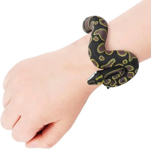 2 pulseras de serpiente de Halloween, pulsera de serpiente complicada, juguete de broma de pitón para Halloween, día de los inocentes, fiesta de