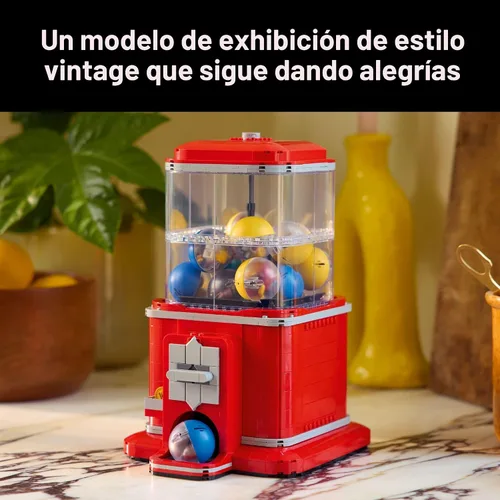 Miniatura 6 de LEGO Ideas Minifigure - Juego de construcción de máquinas expendedoras para adultos, decoración creativa de oficina o estante de libros