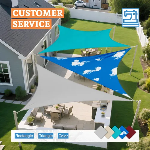 Miniatura 7 de Toldo tipo vela triangular, impermeable, resistente, de 16 x 16 x 22.6 pies, bloqueo de luz solar para patio al aire libre, pérgola, jardín (rojo)
