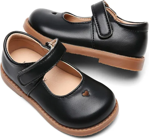 Miniatura 3 de DADAWEN Zapatos clásicos Mary Jane para niña, zapatos de uniforme escolar, zapatos de vestir, zapatos de fiesta y boda
