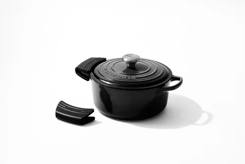 Miniatura 5 de Le Creuset Juego de 2 agarres de silicona, 5" x 2 1/2" cada uno, negro
