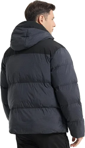 Miniatura 2 de HARD LAND Abrigo de invierno pesado para hombre, impermeable, con capucha y acolchado Sorona