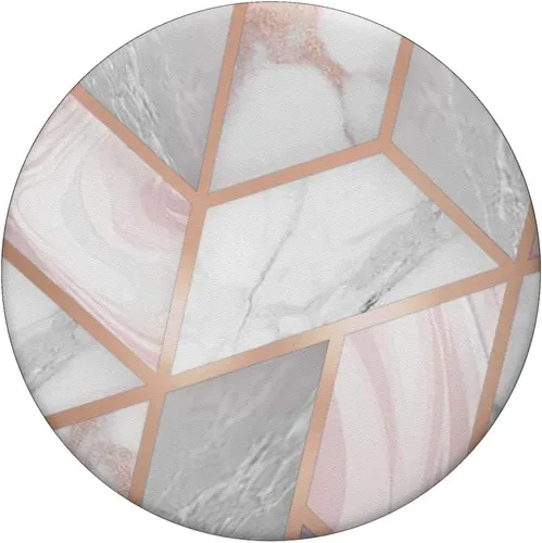 Miniatura 3 de PopSockets PopGrip: agarre intercambiable para teléfonos y tabletas PopSockets estándar PopGrip: efecto mármol rosa, blanco y gris