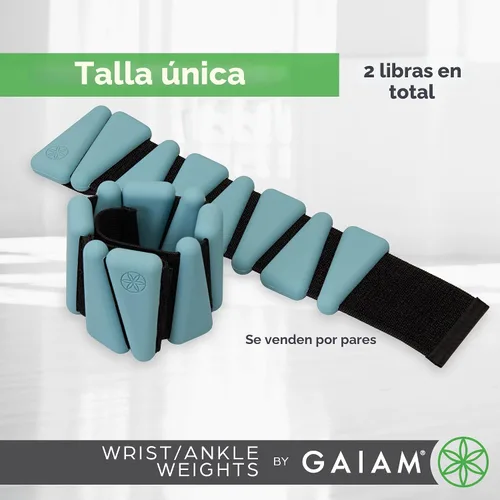 Miniatura 6 de Gaiam Wrist and Ankle Weights, Wearable Bracelet to Strengthen, Tone & Sculpt, Adjustable Ankle Weights for Women & Men for Yoga, Dance, Pilates