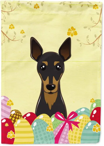 Miniatura 77 de Caroline's Treasures BB1920CHF - Bandera de caza de huevos de Pascua con diseño de bulldog francés, para casa, gran porche, para colgar en la pared