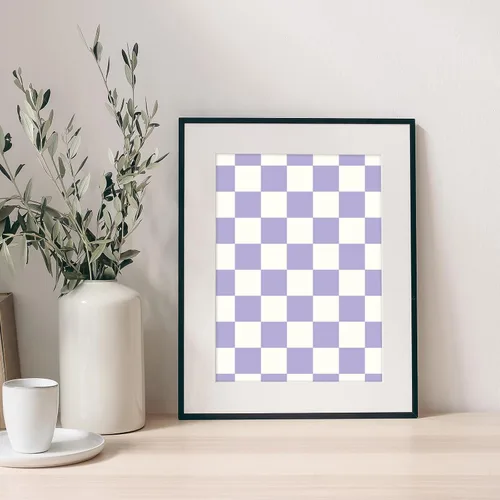 Miniatura 7 de FYSUIMU 60 hojas de papel de patrón a cuadros A5 pastel tablero de ajedrez, álbum de recortes, papel especial a cuadros de doble cara