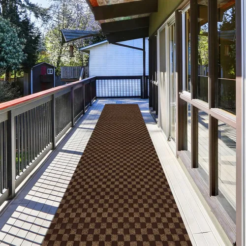 Alfombra de pasillo de 2 pies x 6 pies, para interior/exterior, cocina, entrada, dormitorio, con parte trasera de goma antideslizante, alfombra para