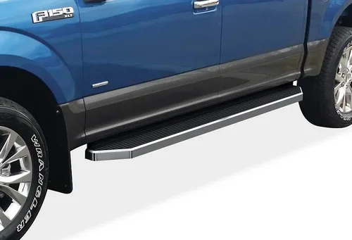 Miniatura 12 de APS Estribos negros compatibles con Ford F-150 2015-2026 SuperCrew Cab & F-150 Lightning 2022-2026 & F-250 F-350 Super Duty 2017-2026 Crew Cab