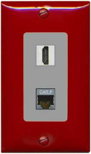Miniatura 25 de RiteAV Placa de pared HDMI y Cat7 - 1 banda [marrón/marrón]
