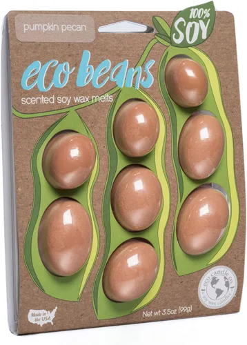 Miniatura 38 de Eco Candle Co. Eco Beans Wax Melts - Paquete de 2 unidades, ámbar vintage, 3.5 onzas, aromas de resina de madera, nuez moscada, canela y vainilla