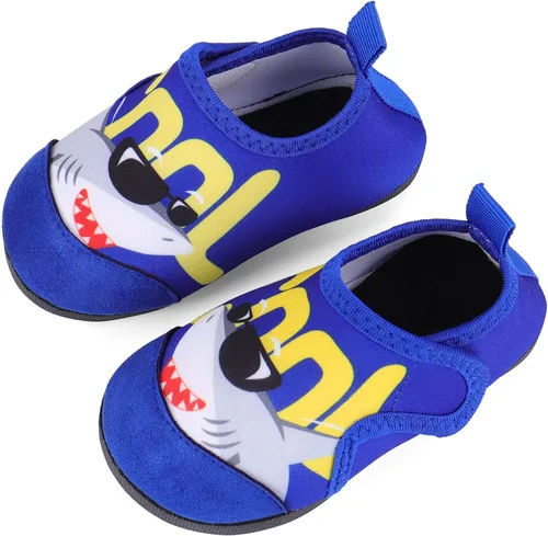 Miniatura 5 de KAKU NANU Zapatos de agua para niños y niñas, bonitos zapatos de natación de dibujos animados, calcetines de agua ligeros de secado rápido