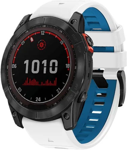 Miniatura 15 de Correa de reloj de 1.024 in para Garmin Fenix 7x Sapphire Solar Fenix 6x Pro Solar Fenix 5x 3 horas de liberación rápida de ajuste de silicona