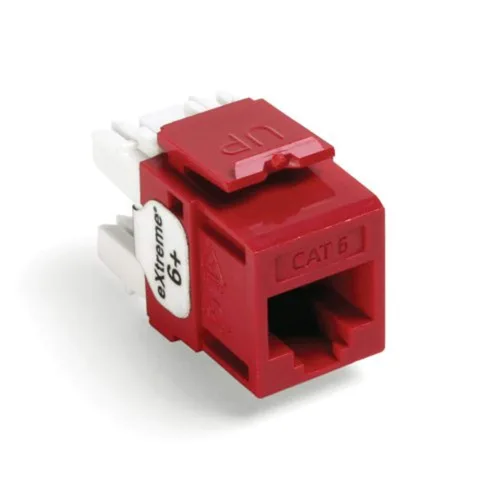 Miniatura 9 de Leviton Extreme 6+ QuickPort Connector, CAT 6, paquete de 150, 61110-JW6, blanco