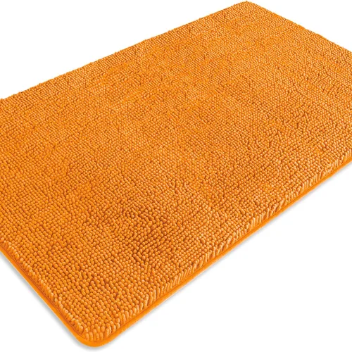 Miniatura 267 de Alfombra de baño pequeña de 12 x 18 pulgadas, lavable y absorbente, antideslizante, alfombra de baño de felpilla gruesa y suave para baño, ducha