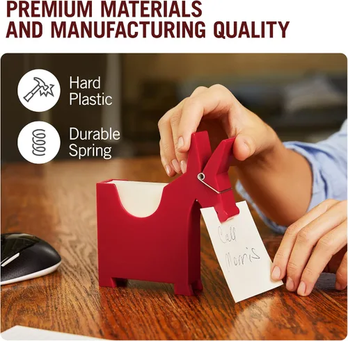 Miniatura 9 de Soporte para notas de la marca Monkey Business en forma de burro. Todos los mensajes del escritorio en un solo lugar, con el diseño en negro