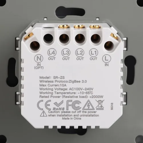 Miniatura 4 de Interruptor de luz inteligente, panel de control inteligente de 3 bandas, interruptores de luz de aplicación, panel de control inteligente
