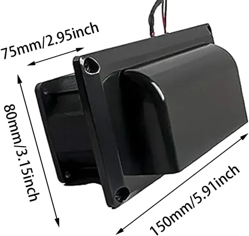 Miniatura 5 de Riloer Extractor de escape, extractor de ventilación de 25 W con interruptor de cadena de válvula de retención antirretorno, ventiladores