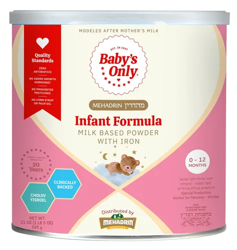 Baby's Only Baby Formula - Fórmula infantil de nutrición completa, polvo a base de leche con hierro, vitamina E, vitamina D, fórmula infantil fácil