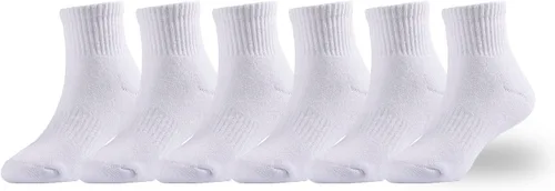 Miniatura 39 de EPEIUS Calcetines acolchados de algodón grueso para niños y niñas, calcetines atléticos deportivos para correr, paquete de 6 unidades, 4-14 años