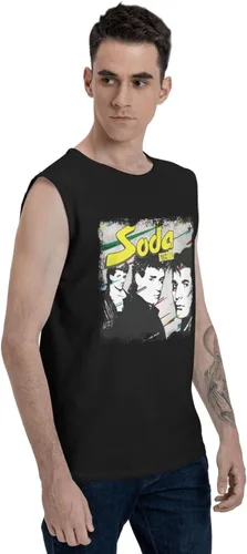Miniatura 4 de Soda Stereo Soda Stereo Tank Top Shirt Mens Summer Sleeveless Casual Tops Fitness Vest