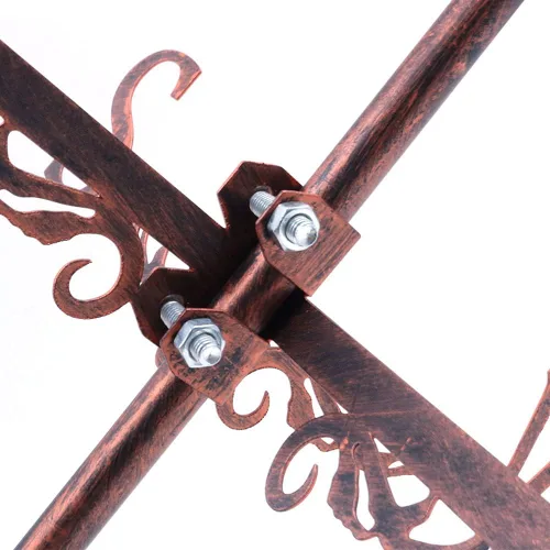 Miniatura 4 de Alnicov Veleta de viento de metal, velero de acero inoxidable para decoración de patio al aire libre, techo de hierro, jardín, exterior