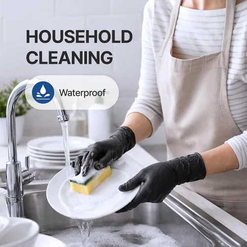 Miniatura 8 de Schneider Vinyl Synthetic Exam Gloves, 4 Mil, Latex Free Disposable Gloves for Medical, Cooking, Cleaning, and Food Prep