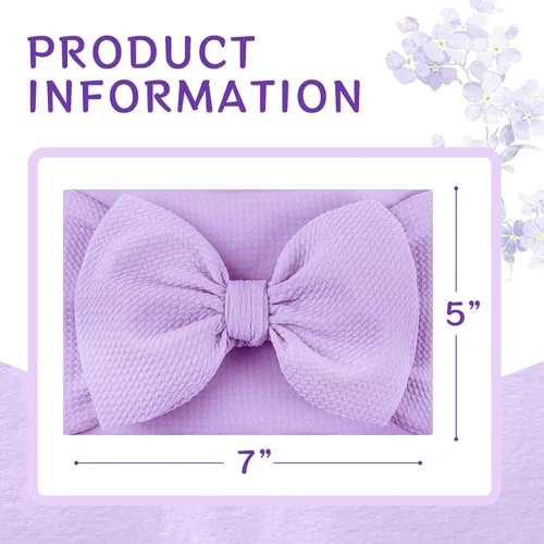 Miniatura 4 de Diademas de arco iris para el pelo para bebés, niñas, 2 unidades, recién nacidos, niños pequeños, accesorios para el cabello, lazo para la cabeza
