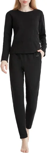 Miniatura 4 de Conjunto de ropa interior térmica para mujer, camisa térmica y pantalones cálidos, juego de capa base para clima frío (sin batería)
