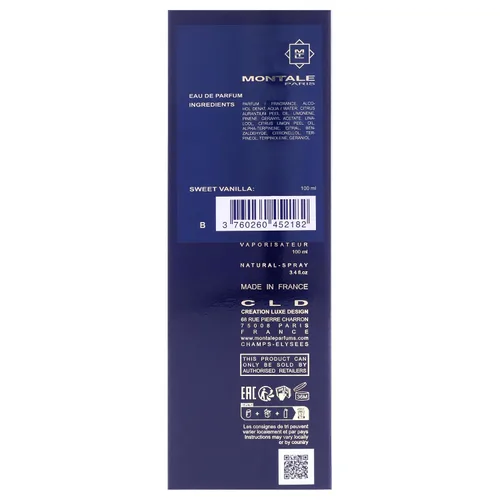 Miniatura 7 de MONTALE Eau de Parfum en aerosol, vainilla dulce, 3.4 onzas líquidas