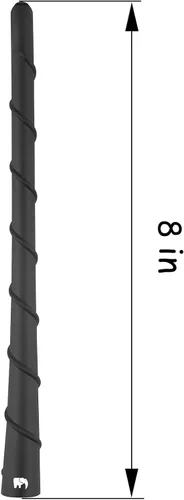 Miniatura 2 de ONE250 Antena de núcleo de cobre flexible en espiral de 8 pulgadas, compatible con todos los camiones Dodge RAM