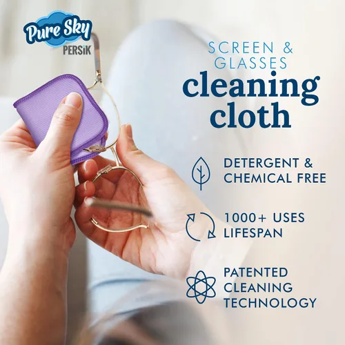 Miniatura 3 de Pure-Sky - Paño limpiador de lentes – Toallitas limpiadoras de lentes de microfibra ultra sin rayas – No deja marcas de limpieza – [Paquete de 3]