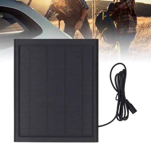 Miniatura 5 de Garosa Cargador de panel solar de 6 W y 16 V, mantenedor de batería solar portátil con carga rápida inteligente y alta tasa de conversión