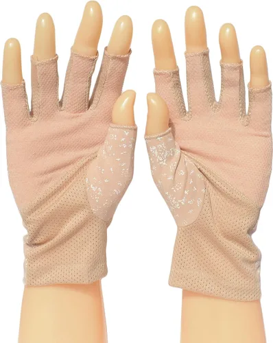 Miniatura 2 de Guantes sin dedos para mujer, protección UV de verano, guantes de algodón