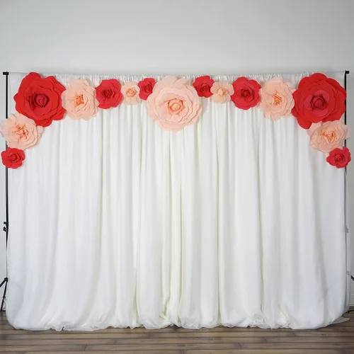 Miniatura 6 de Efavormart - Rosas de espuma 3D grandes para decoración de bodas, paquete de 4 flores artificiales de 12 pulgadas, color oro rosa, ramo de bricolaje