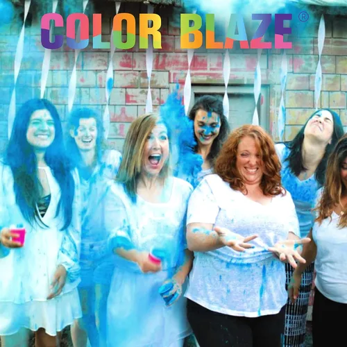Miniatura 7 de Color Blaze Paquetes de polvo de color para revelación del género del bebé, 2.65 oz cada uno, 10 paquetes de polvo de color azul para niños