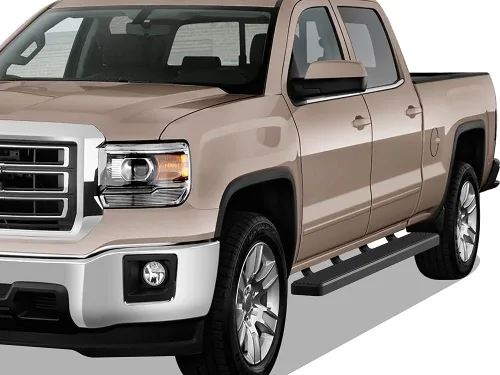 Miniatura 6 de APS Estribos de acero inoxidable negros de 6 pulgadas, barras Nerf compatibles con Chevy Silverado GMC Sierra 1500 2007-2018 y 2500 HD 3500 HD 2019