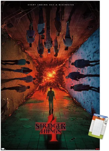 Miniatura 14 de Trends International Netflix Stranger Things: Temporada 4 - Póster de presentación con el grupo, para pared, de una hoja, 14.725 x 22.375 pulgadas