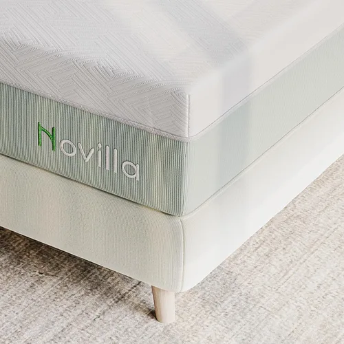 Miniatura 5 de Novilla - Colchón King de espuma viscoelástica de gel de 10.0 in para soporte y alivio de presión, colchón de firmeza media en una caja, Bliss