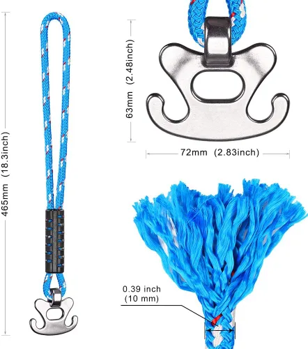 Miniatura 7 de BeneLabel Conector rápido de la cuerda de remolque para la tubería con el conector del acero inoxidable, conector remolcable del deporte acuático