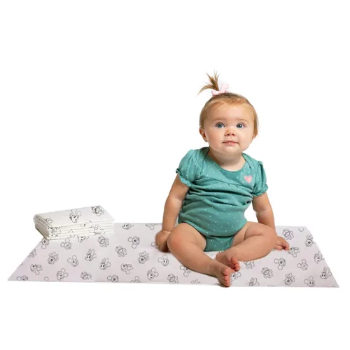 Disney Baby by J.L. Childress - Cambiadores desechables para bebés, fundas para cambiadores de pañales, esenciales de viaje para bebés, almohadillas